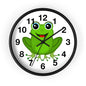 Frog Wall Clock - Whimsical Green Frog Design