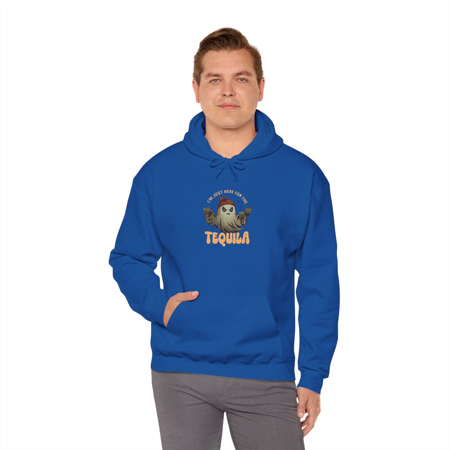 Unisex Heavy Blend™ Hooded Sweatshirt Only here for the Tequila