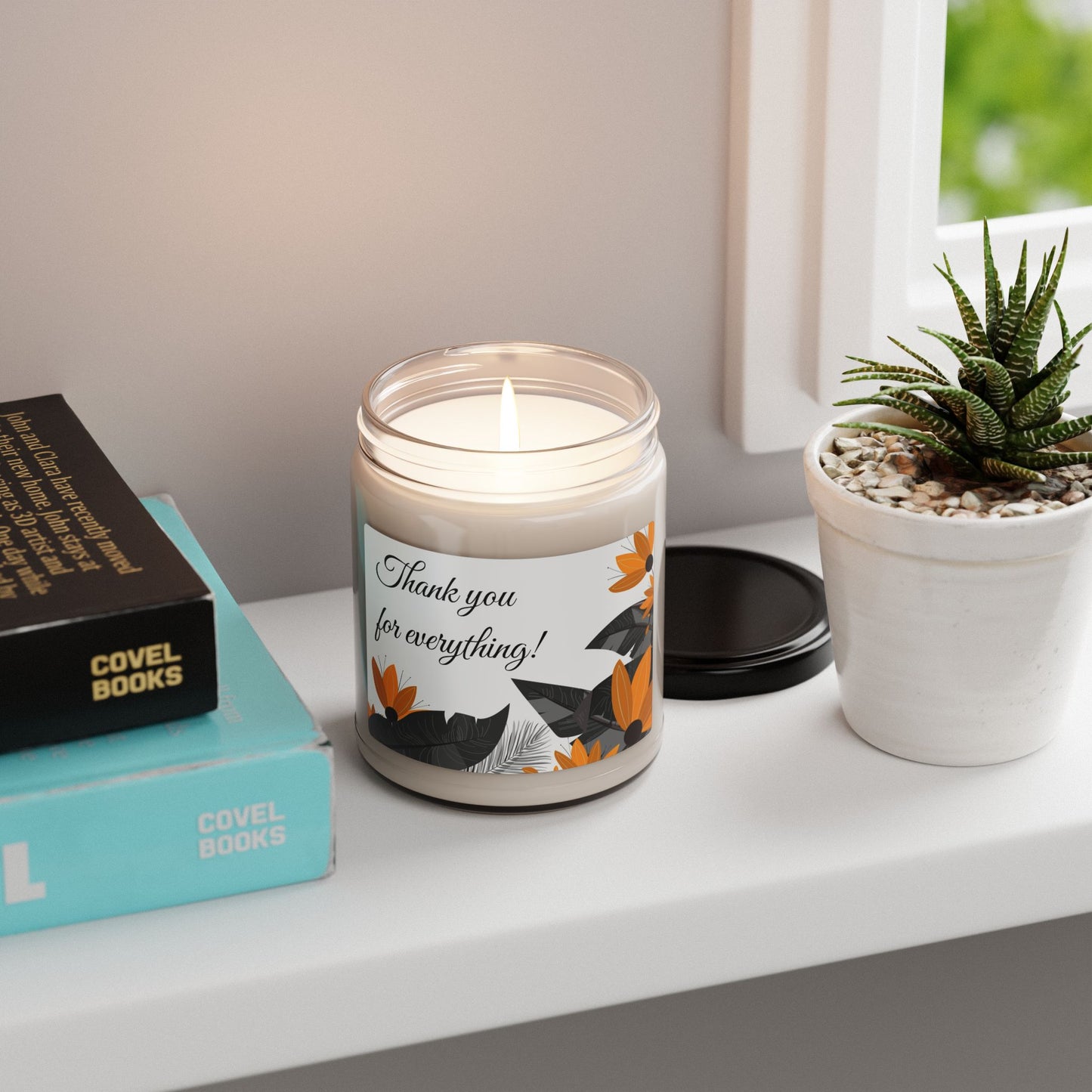 Thank You For Everything Soy Candle — 9oz Scented Jar, Gratitude Gift