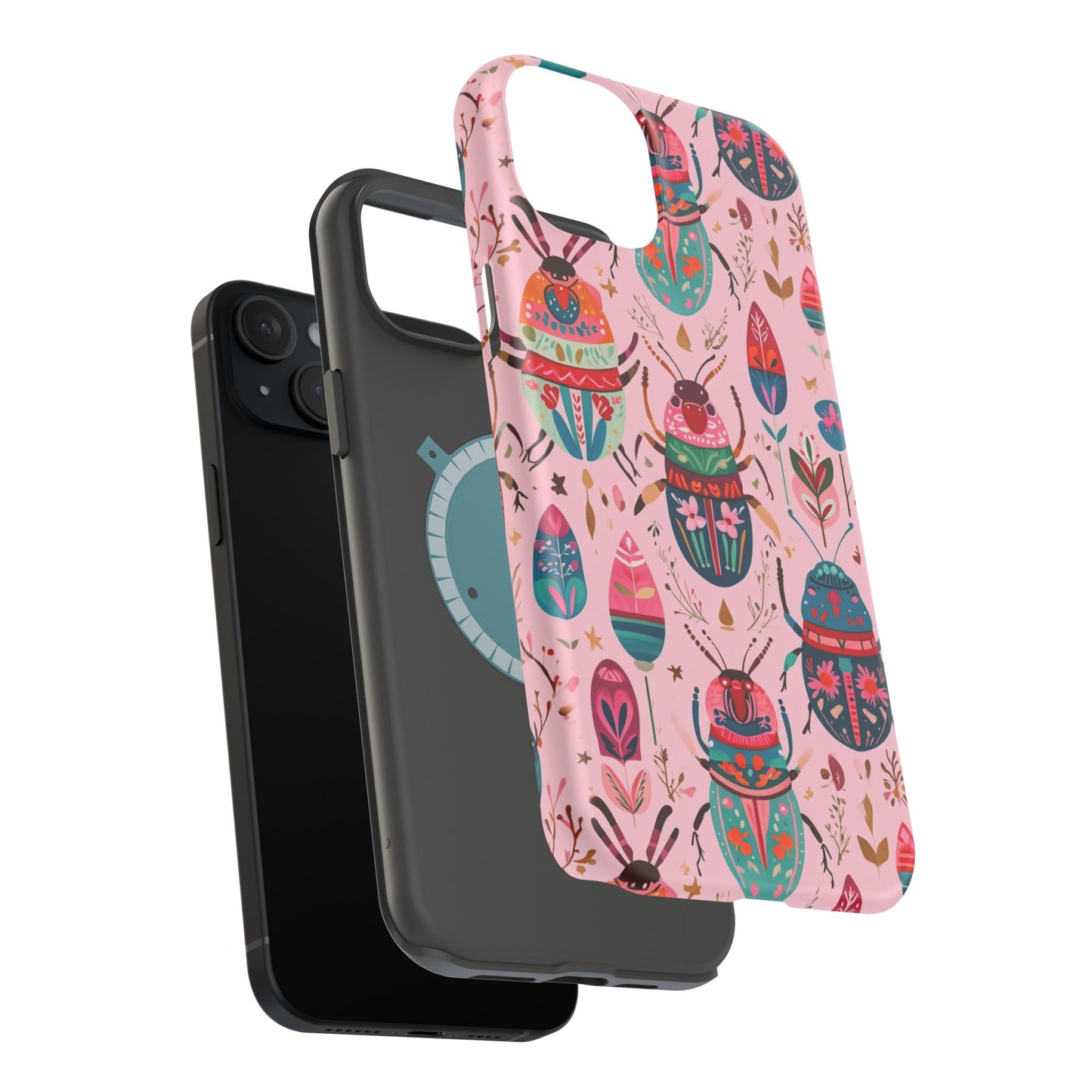 Phone Case — Colorful Boho Beetle Magnetic Impact-Resistant Cover