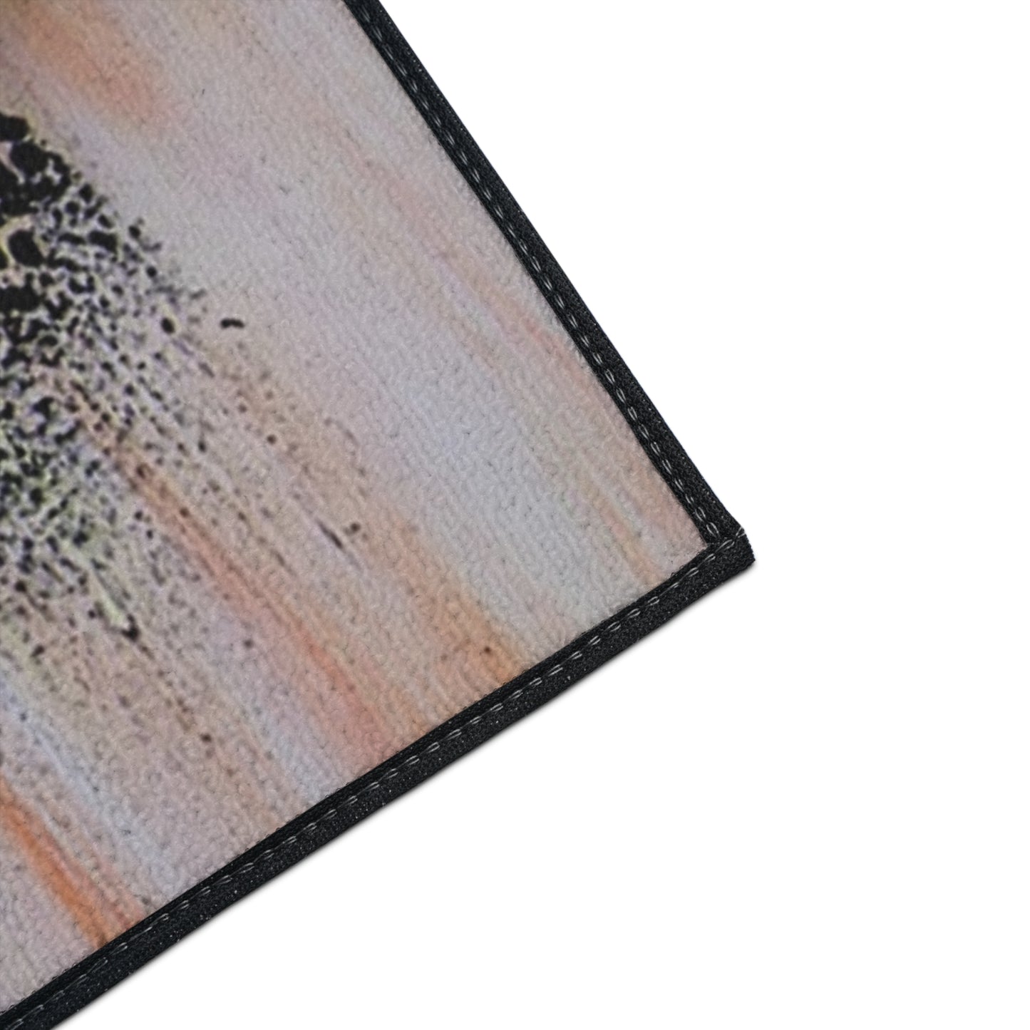 Abstract Art Heavy-Duty Floor Mat — Vibrant Brushstroke Entry Rug