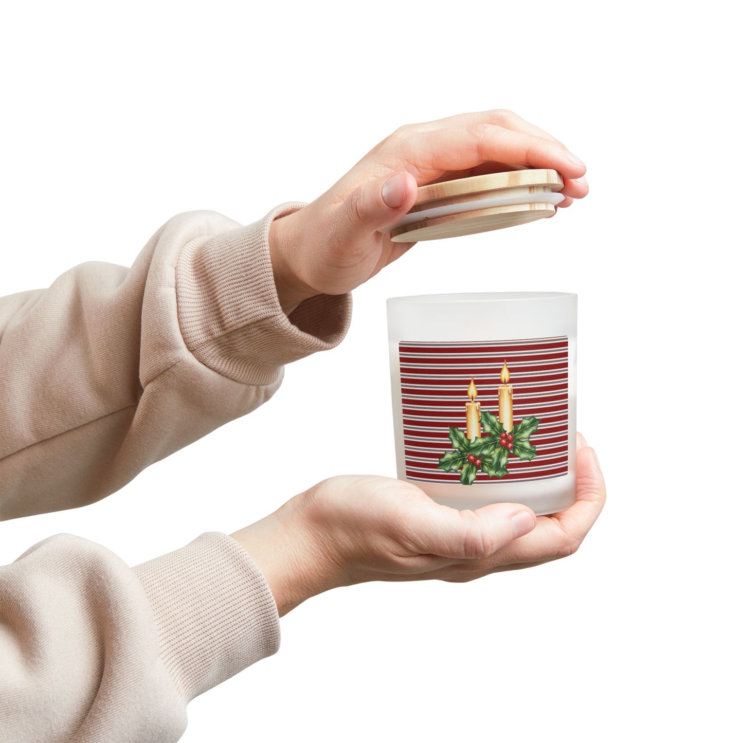 Festive Holiday Candle, 11oz Soy Candle, Winter Decor, Christmas Gift, Relaxing Home Fragrance