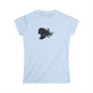 Elegant Silhouette Women's Softstyle Tee, Fashion T-Shirt, Gift for Her, Casual Wear, Creative Graphic Tee