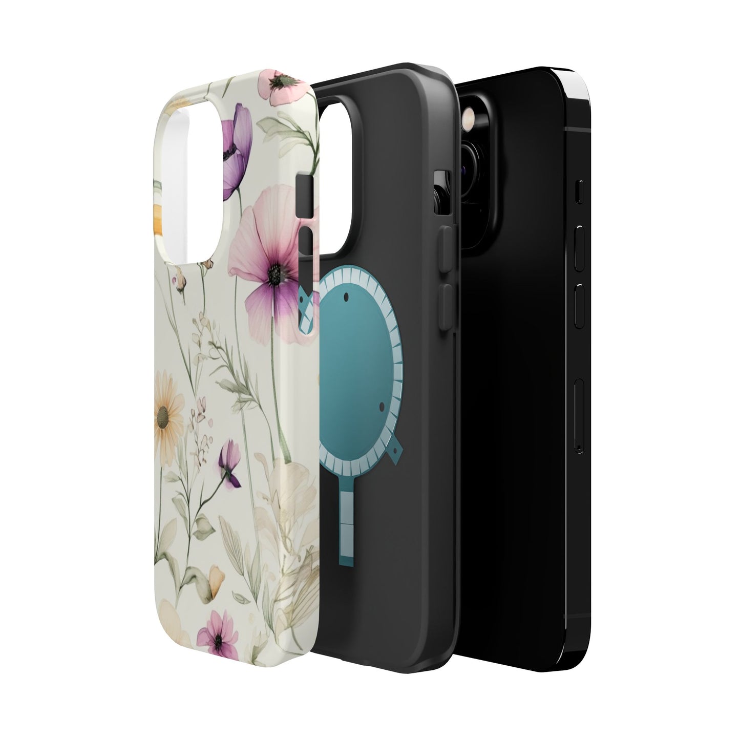 Floral Watercolor Magnetic Impact-Resistant Phone Case