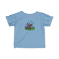Cute Hippo Infant Tee with Bubbles, Baby Shirt, Toddler T-Shirt, Fun Kids Clothing, Unique Baby Gift, Pram Outfit