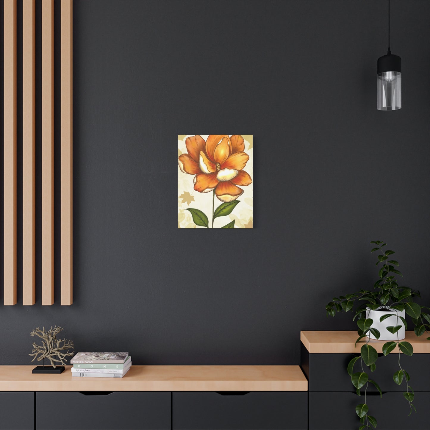 Copy of Matte Canvas, Stretched, 1.25" Tulips Pink and Purple Flowers