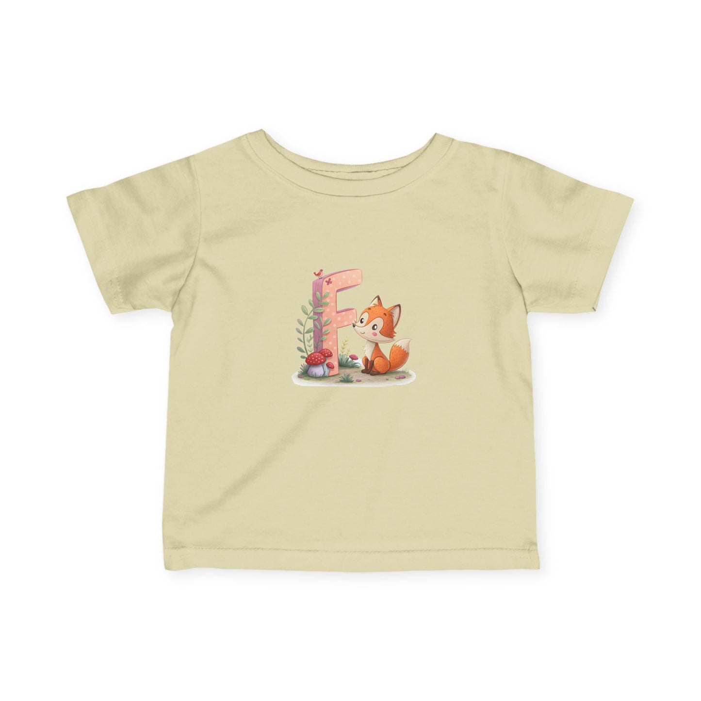 Whimsical Fox Infant Tee, Cute Kids Shirt, Personalized Baby Clothing, Baby Shower Gift, Eco-Friendly Toddler Tee
