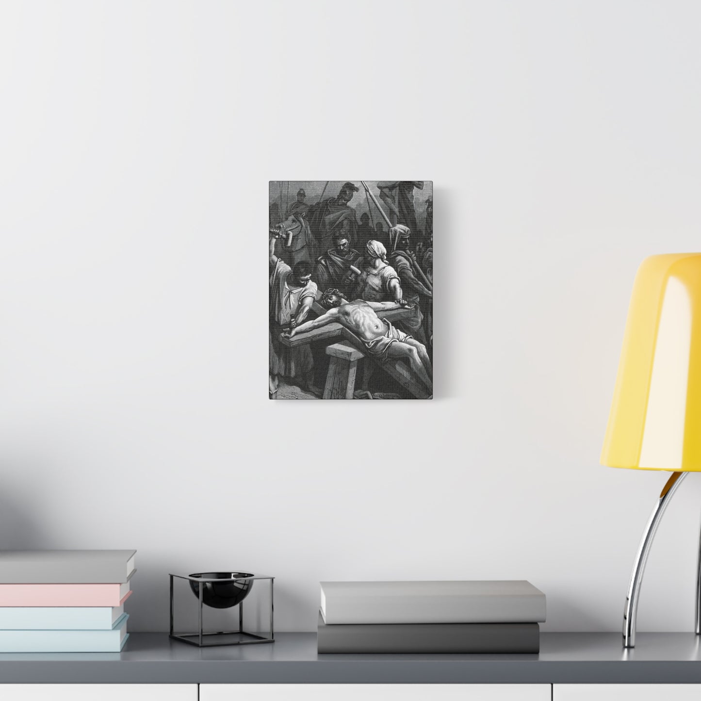 Crucifixion Art Matte Canvas Print – Stretched Religious Wall Decor