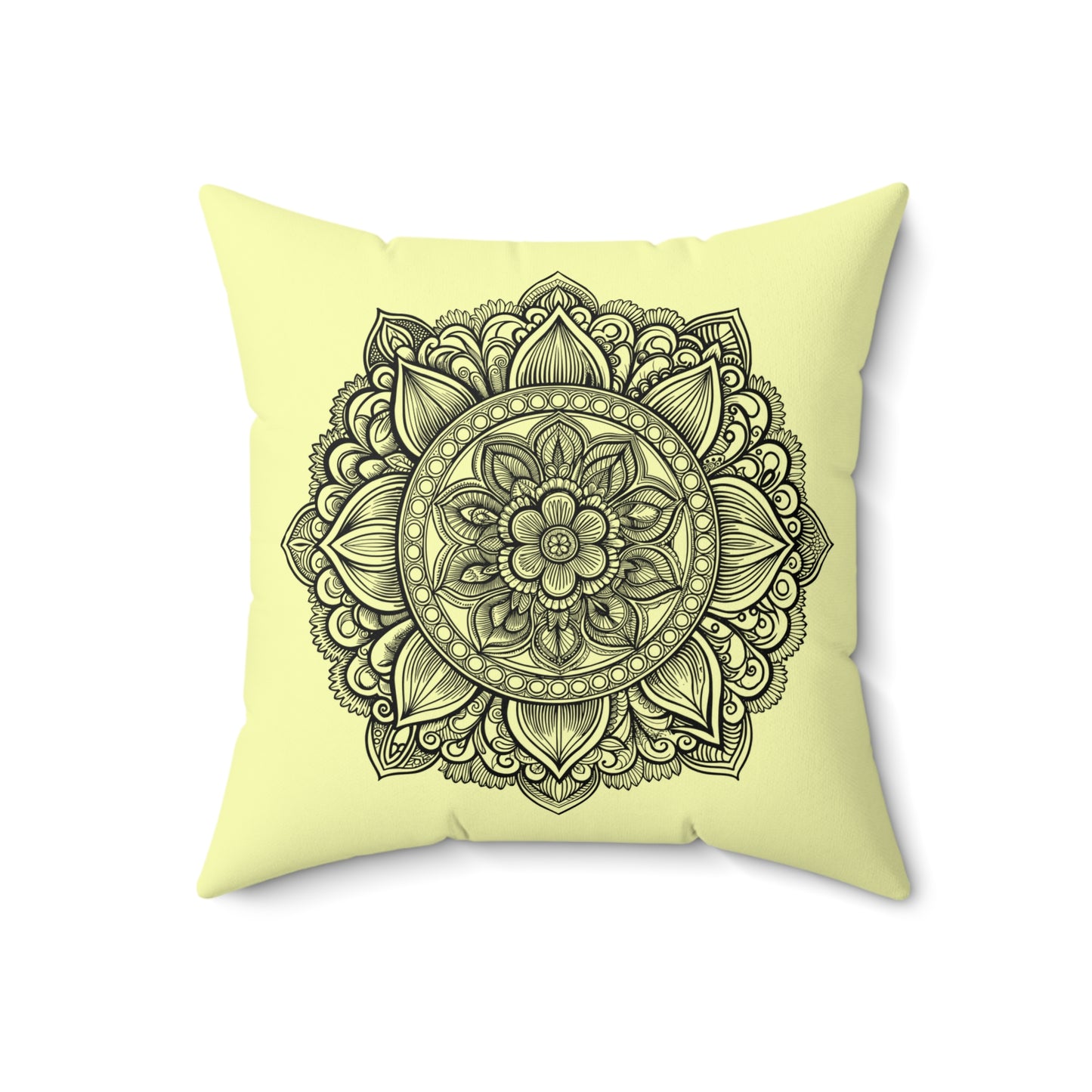 Boho Mandala Pillow, Stylish Home Decor, Yoga Gift, Meditation Room Accent, Cozy Living Room Pillow
