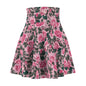 Floral Women's Skater Skirt, Elegant Summer Outfit, Casual Dress, Ideal for Weddings, Garden Parties, Vacation Wear