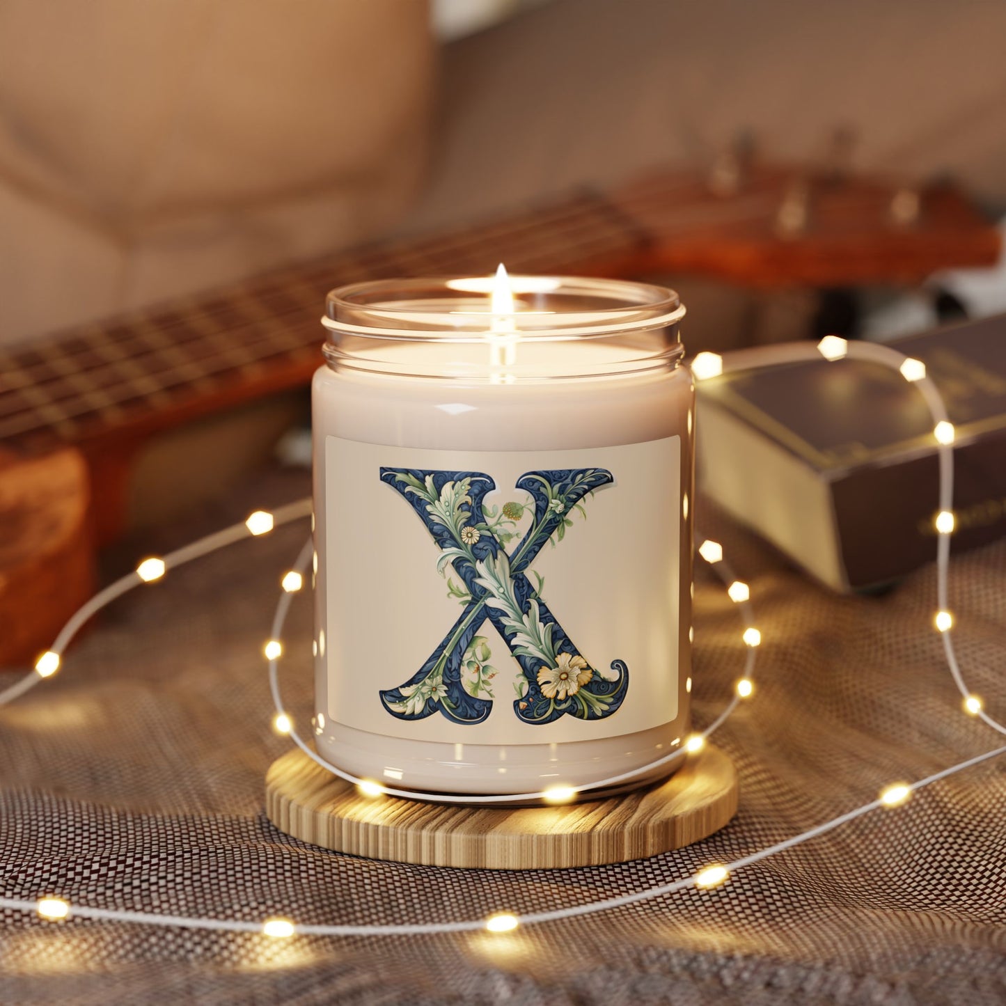 Scented Soy Candle, 9oz - Letter X