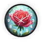 Floral Rose Wall Clock - Elegant Home Decor, Unique Gift for Garden Lovers, Timeless Decoration for Living Room, Birthday, Wedding, [...]