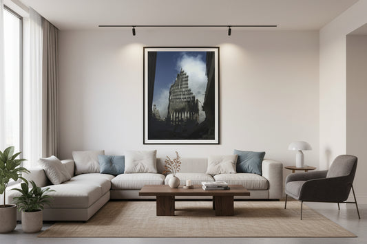Matte Stretched Canvas - Ruined Cathedral Architectural Print