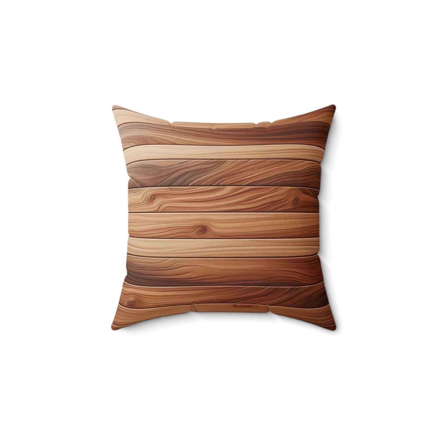 Rustic Wood Pattern Pillow - Cozy Home Decor