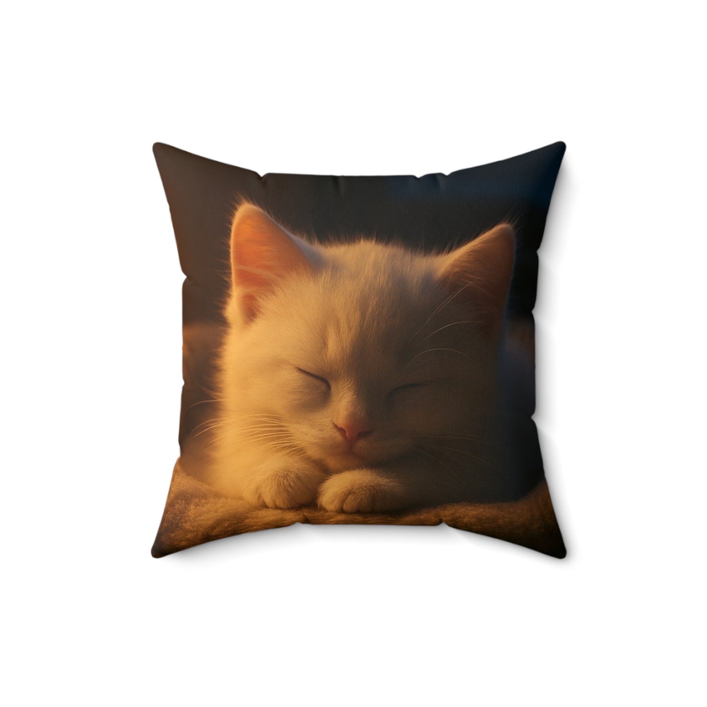 Kawaii Peekaboo Kittens Decorative Pillow — Cute Black & White Cat Throw Cushion