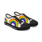 Rainbow Low Top Sneakers — Colorful Pride Casual Shoes