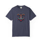 Vibrant Graphic Unisex T-Shirt with Floral Mask Design