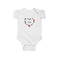 Infant Bodysuit I love you everyday Rose Heart Baby Onesie
