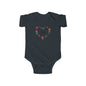 Infant Bodysuit I love you everyday Rose Heart Baby Onesie