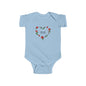 Infant Bodysuit I love you everyday Rose Heart Baby Onesie