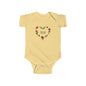 Infant Bodysuit I love you everyday Rose Heart Baby Onesie