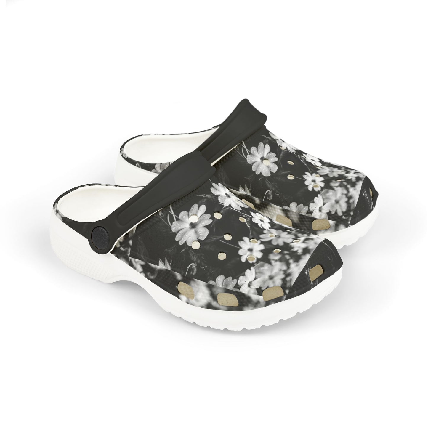 Floral Kid's Clogs, Cute Garden Shoes