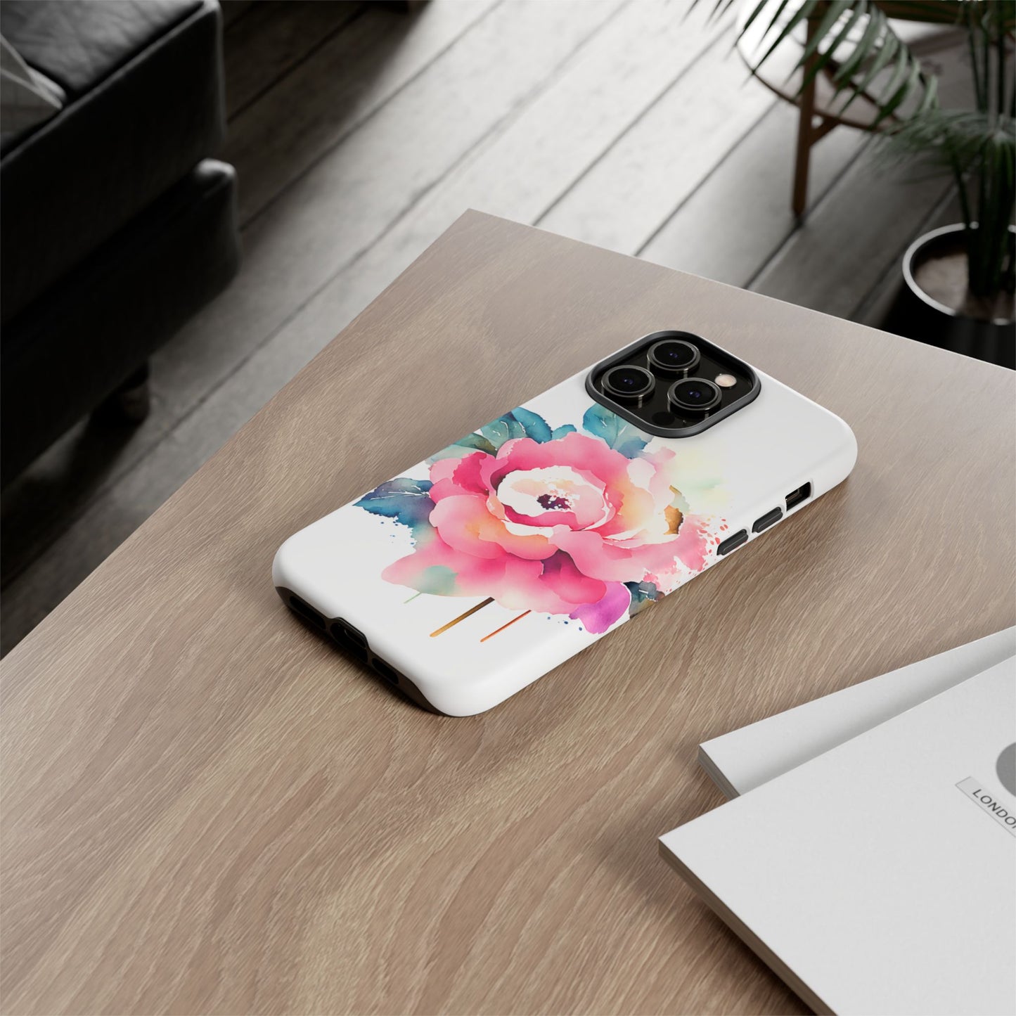Floral Phone Case - Vibrant Rose Design