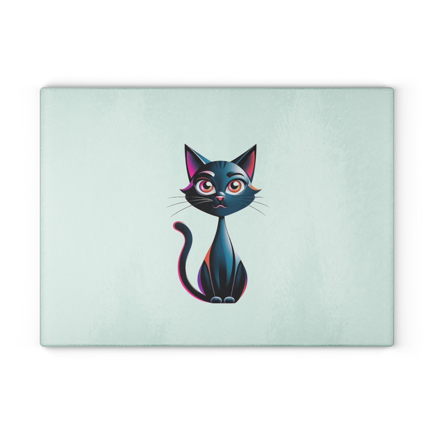 Cute Cat Glass Cutting Board, Kitchen Decor, Cat Lover Gift, Cat Theme Cooking, Pet Owner Accessories, Unique Kitchenware