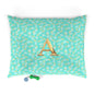 Personalized Floral Pet Bed for Dogs & Cats, Cozy Pet Cushion, Customizable Animal Resting Spot, Ideal Gift for Pet Lovers