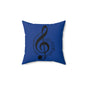 Musical Note Throw Pillow - Cozy Music Decor, Gift for Musicians