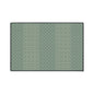 Green Geometric Heavy Duty Floor Mat — Durable Non-Slip Entry Rug