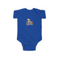 Whimsical Floral Baby Bodysuit - Letter I