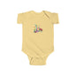 Whimsical Floral Baby Bodysuit - Letter I