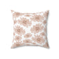 Boho Floral Pillow | Cozy Home Decor, Gift for Her, Flower Print Cushion, Living Room Accent, Modern Bohemian Style