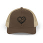 Heart-Shaped Love Snapback Trucker Cap, Adjustable Hat for Friends, Gifts for Couples, Valentine’s Day Cap, Casual Wear, Stylish Sun Hat
