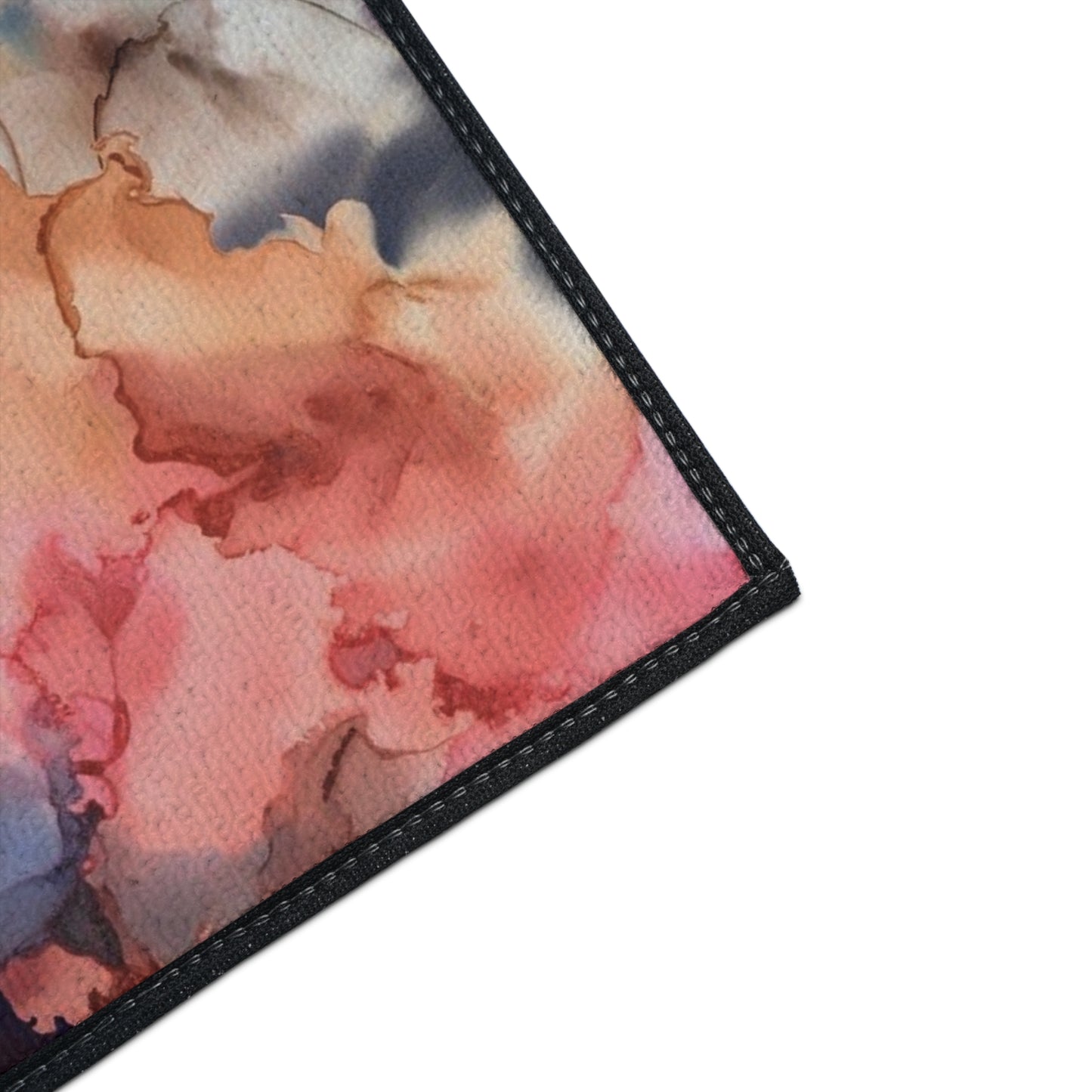 Abstract Watercolor Heavy-Duty Floor Mat — Non-Slip Entry Rug for Home & Office