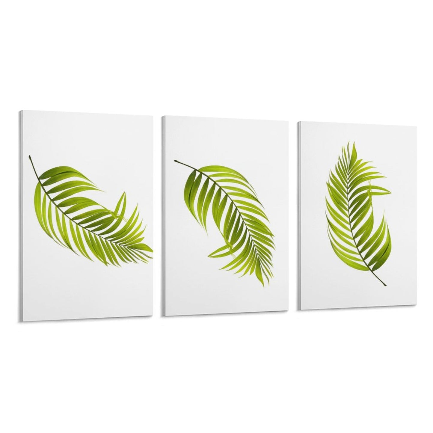 Vertical Framed Wall Art Palms Ferns
