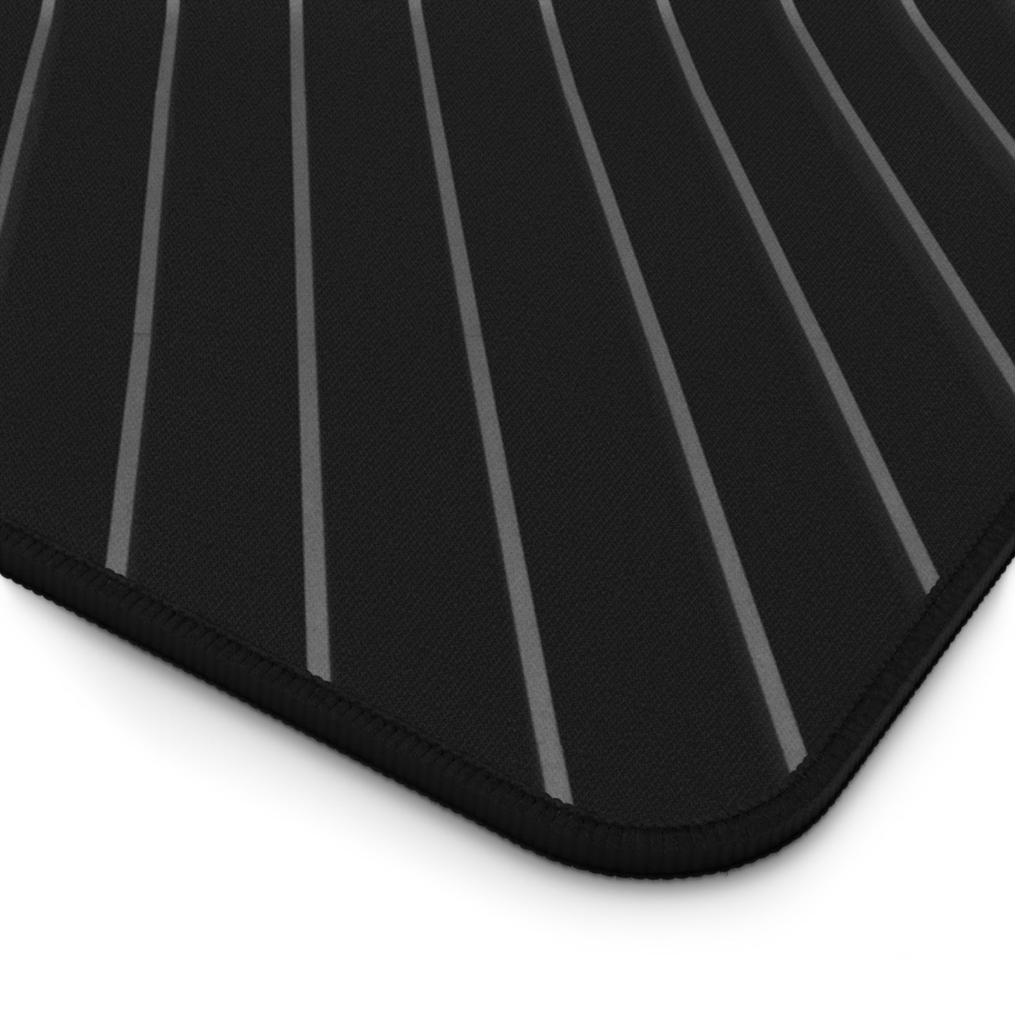 Minimal Black Wave Desk Mat — Modern Gaming & Office Mouse Pad