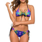 Halter Tie Front Bikini Set