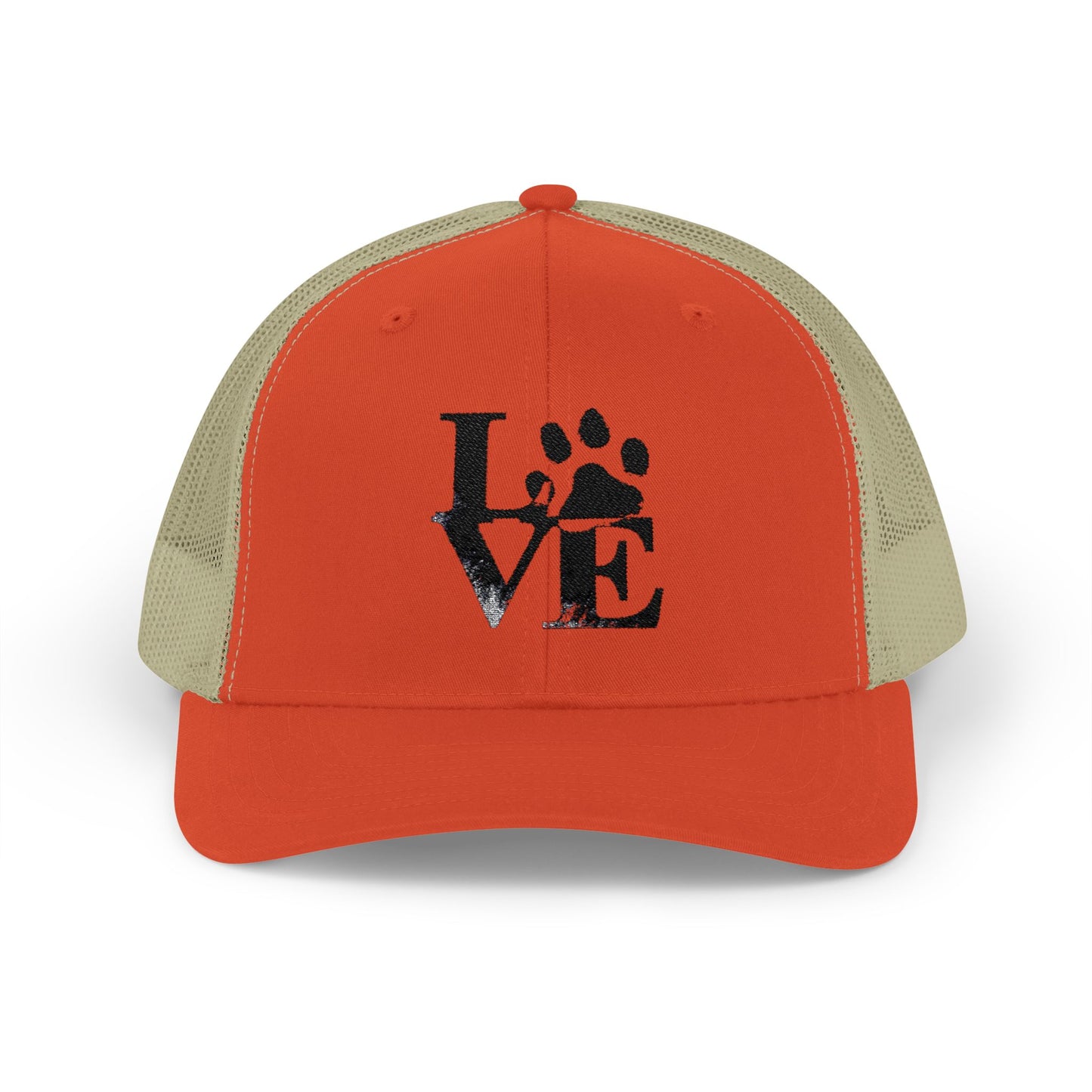 Love Paw Print Trucker Cap for Animal Lovers