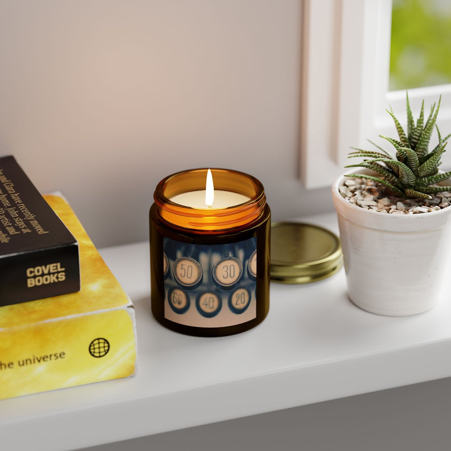Coconut Apricot Scented Candle, Relaxing Home Fragrance, Aromatherapy Gift, Birthday Candle, Self-Care Essential, Eco-Friendly Decor