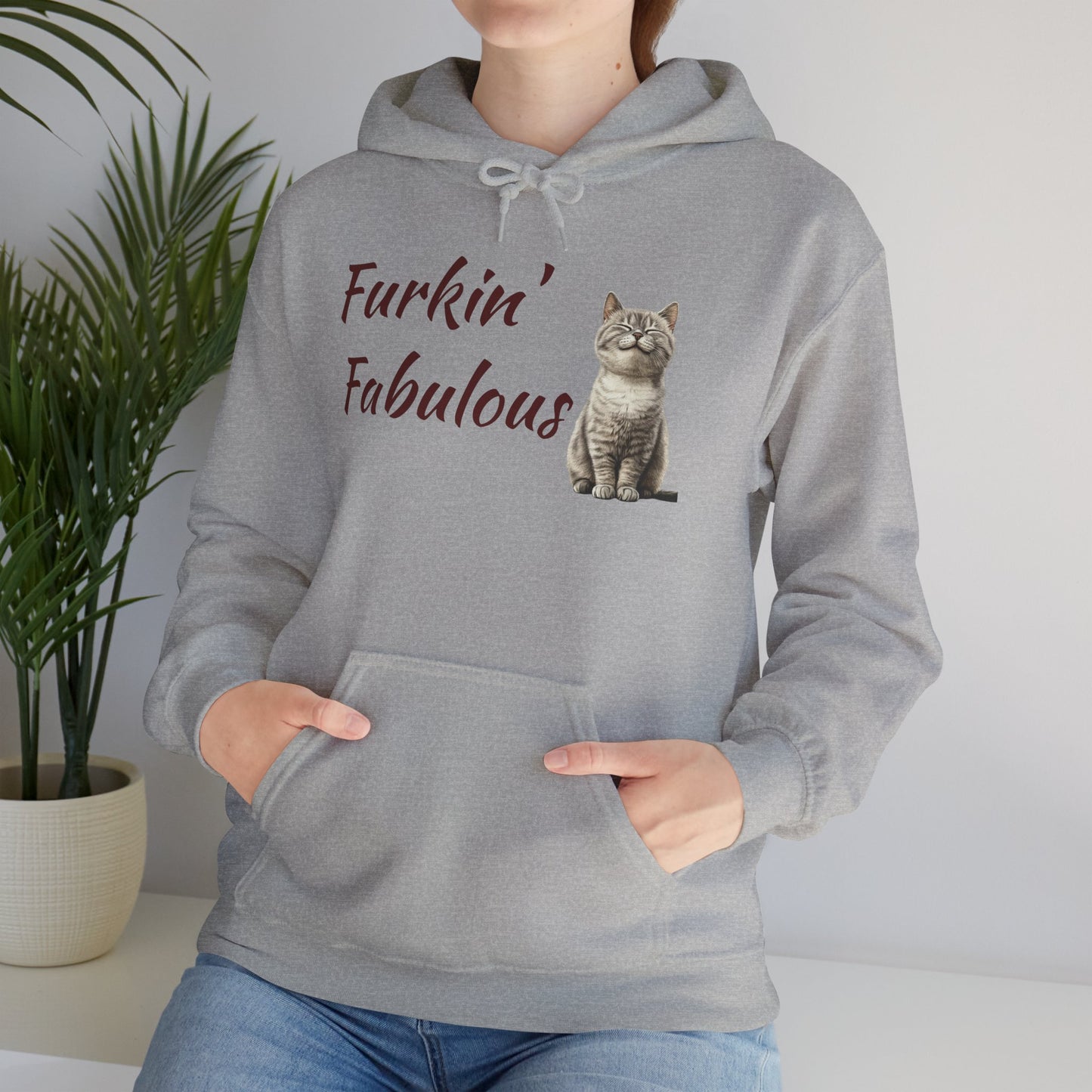Furkin' Fabulous Cat Hoodie — Cute Kitten Graphic Sweatshirt