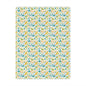 Baby Footprint Minky Blanket — Soft Dinosaur Pattern Nursery Throw