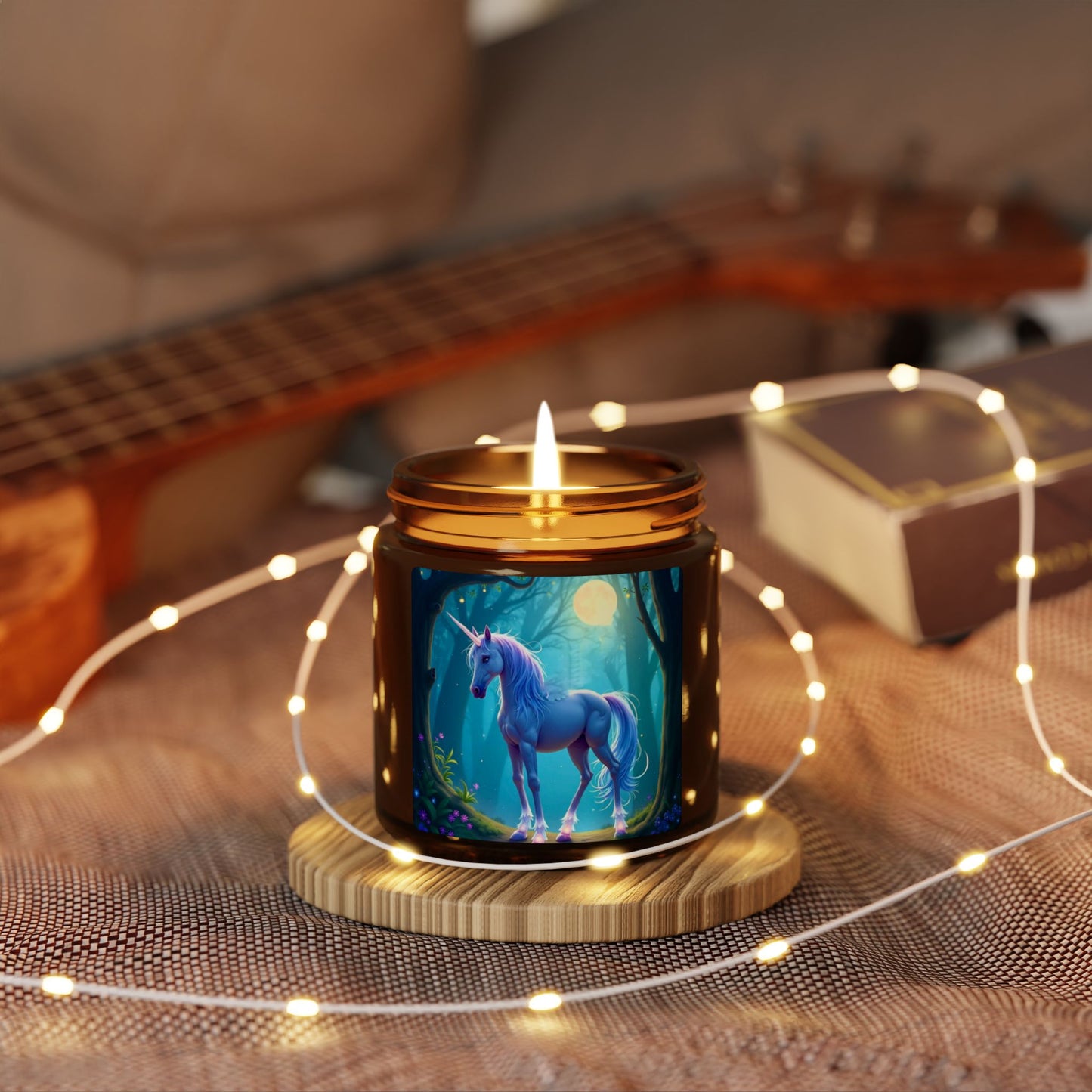 Unicorn Soy Candle — Amber Jar Scented Candle (Multiple Sizes)