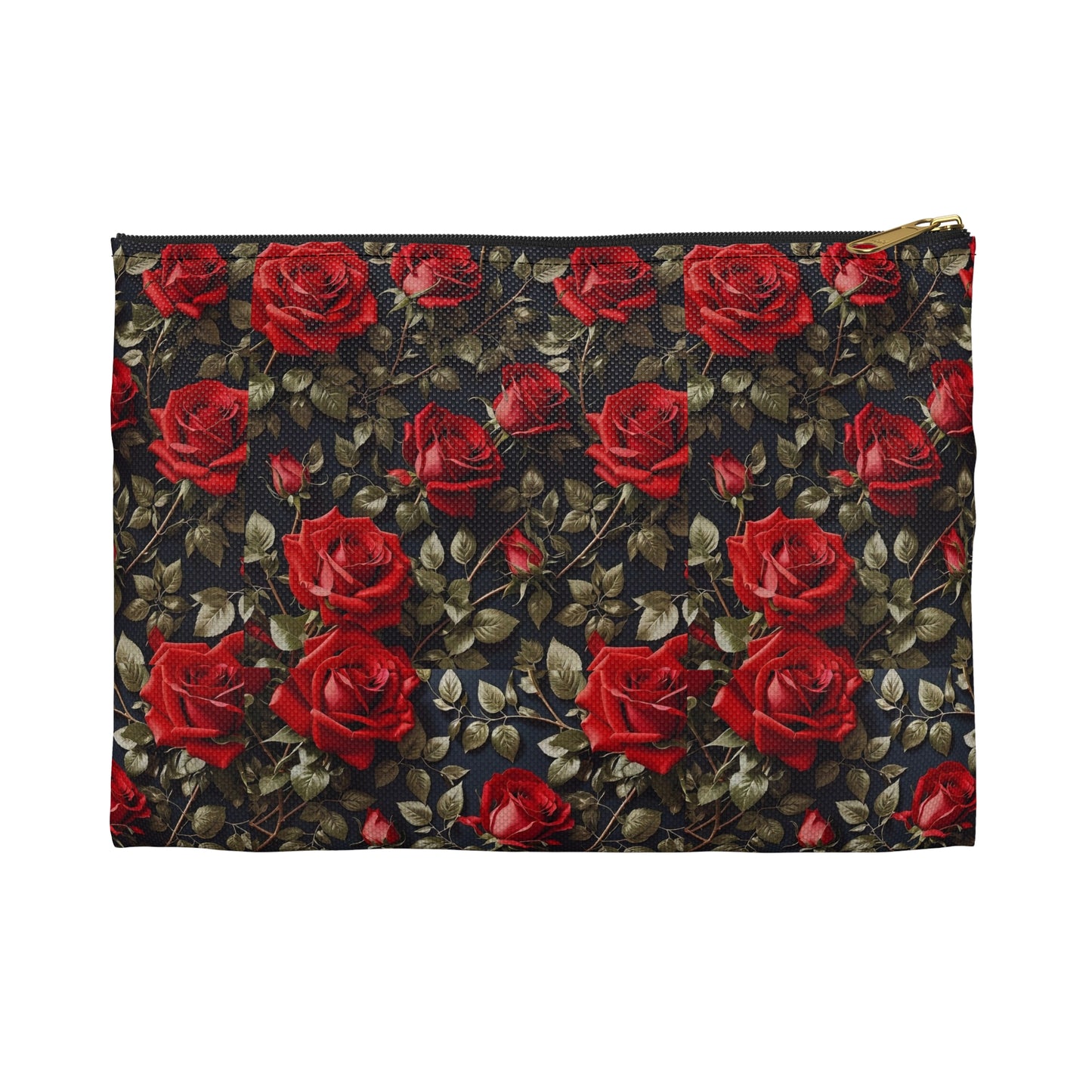 Elegant Floral Accessory Pouch | Perfect for Makeup, Travel, or Gifts | Rose Pattern Pouch for Women