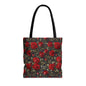 Elegant Floral Tote Bag, Stylish Rose Print, Gift for Her, Eco-Friendly Shopping Bag, Perfect for Spring, Everyday Use, Casual Chic