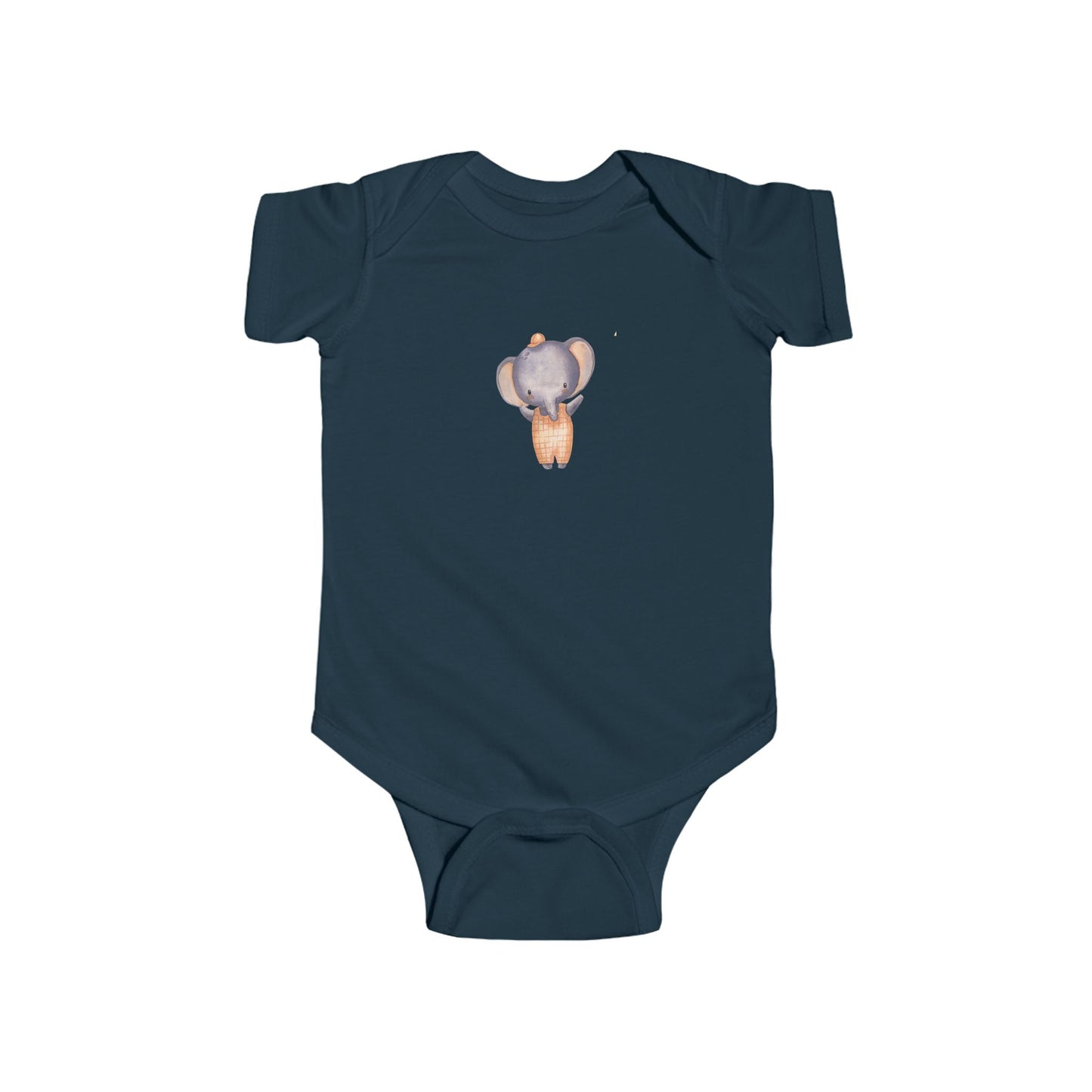 Cute Baby Bodysuit with Adorable Elephant Design Onesie