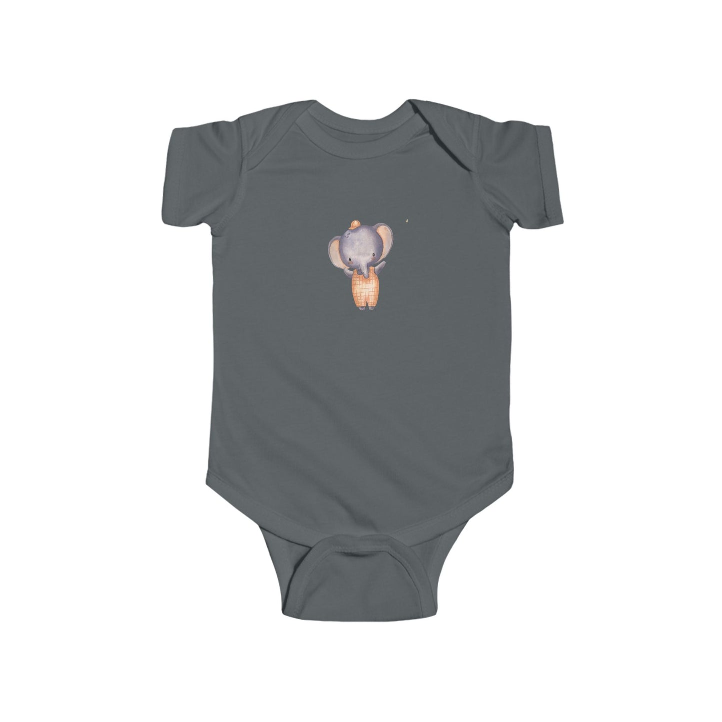 Cute Baby Bodysuit with Adorable Elephant Design Onesie