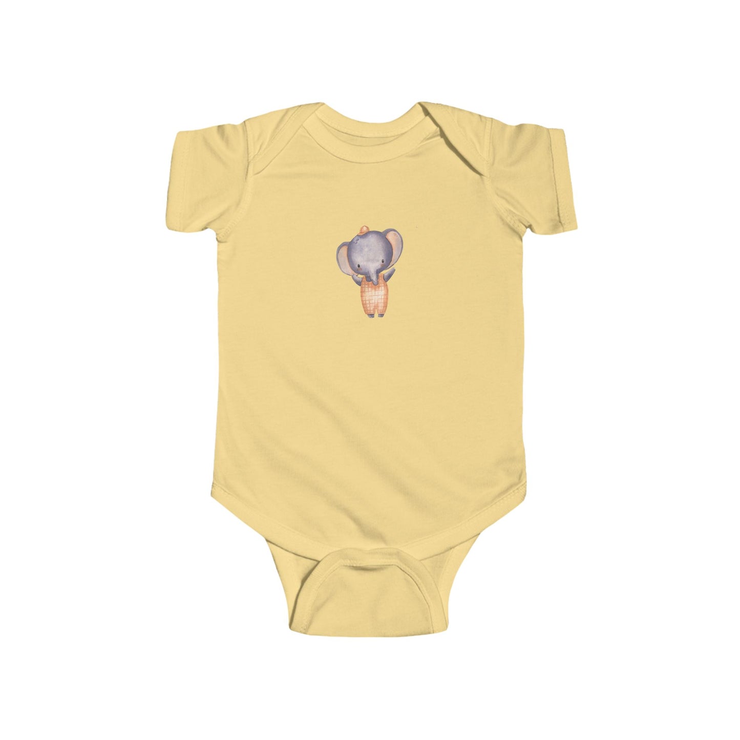 Cute Baby Bodysuit with Adorable Elephant Design Onesie