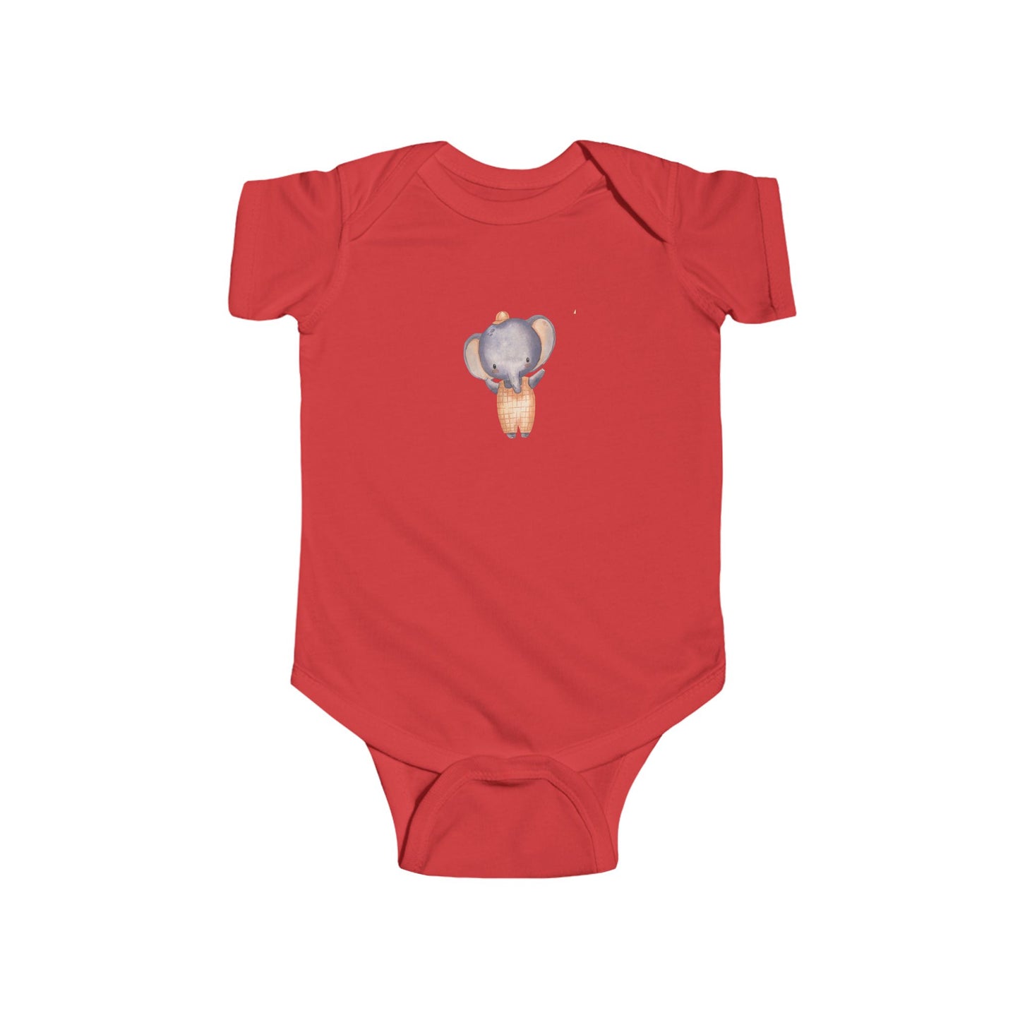 Cute Baby Bodysuit with Adorable Elephant Design Onesie